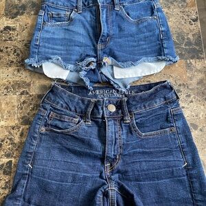 2 pairs of American Eagle Denim Shorts